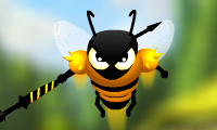 Žaidimas apie bites - Piktos bitės. Loginis ir lavinantis žaidimas. 